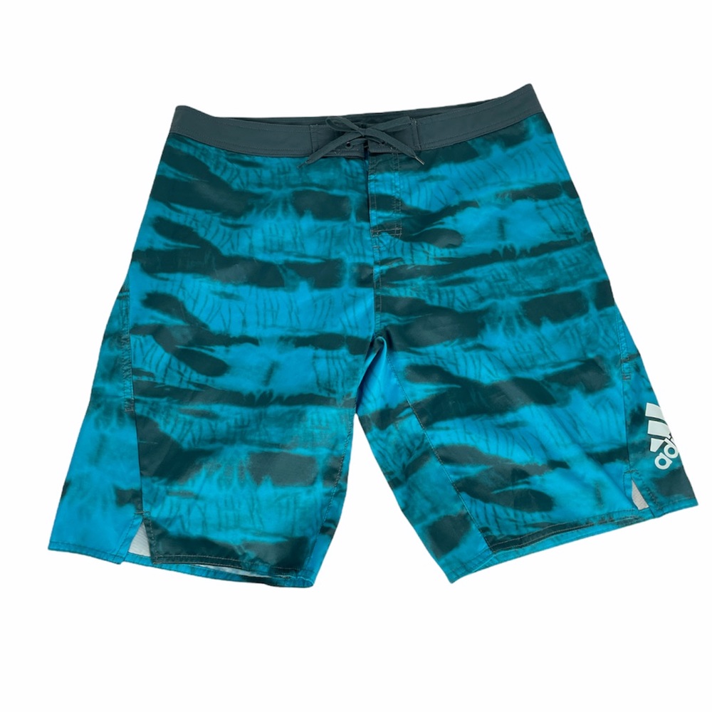 Adidas Two Color Tech Board Shorts, Blue, 36